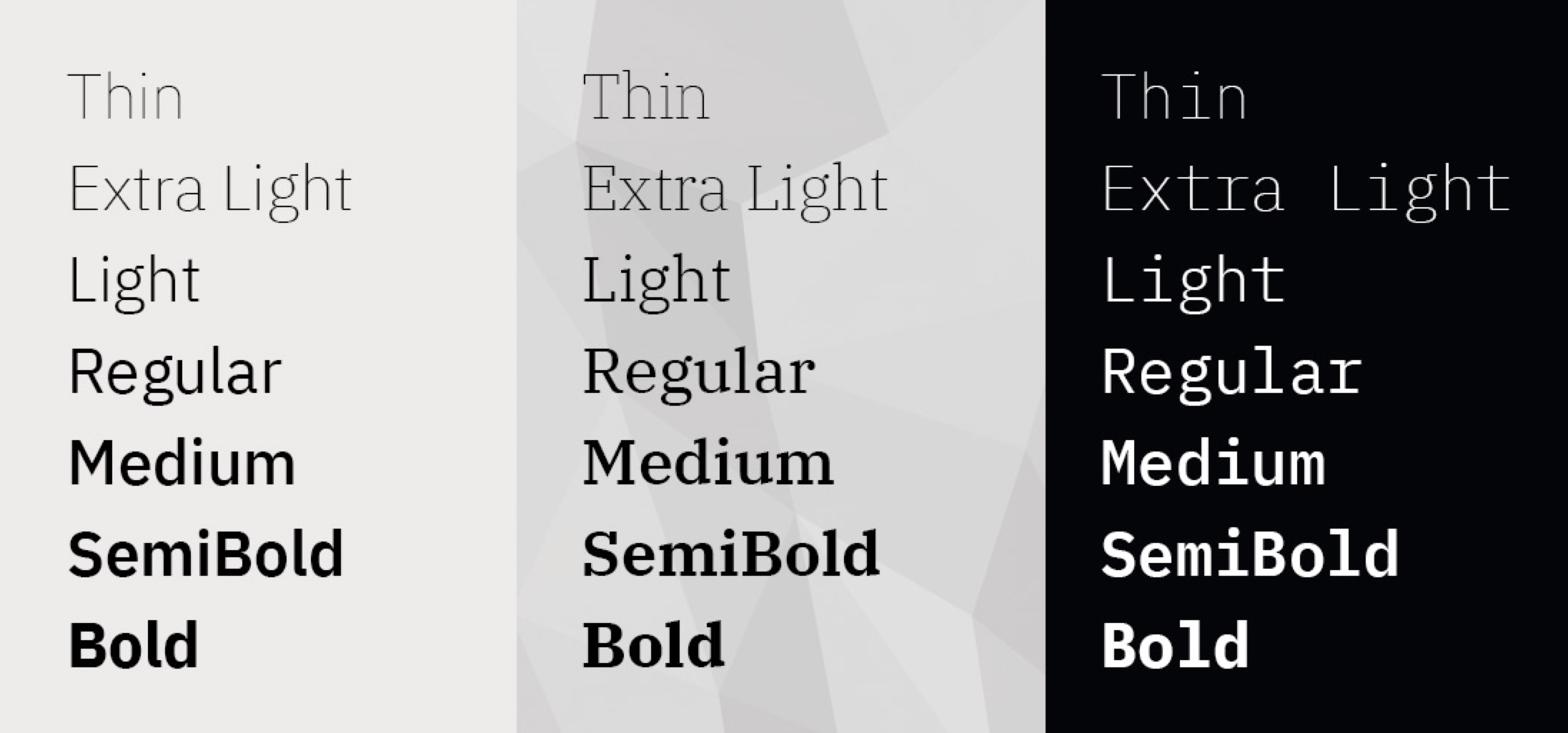 IBM Plex Serif Light.